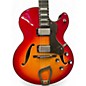 Used Hagstrom HJ500 Cherry Sunburst Hollow Body Electric Guitar