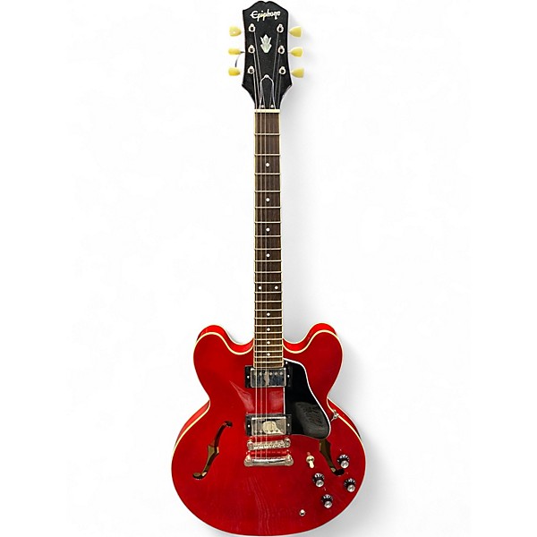 Used Epiphone ES335 Red Hollow Body Electric Guitar
