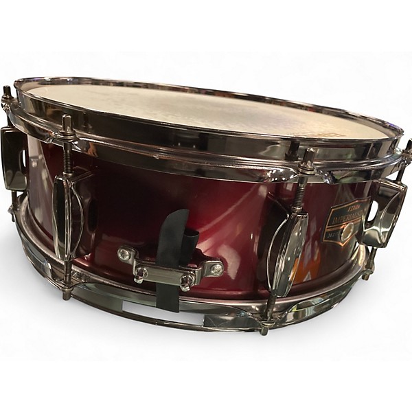Used TAMA 5.5X14 Imperialstar Snare Chrome Red Drum