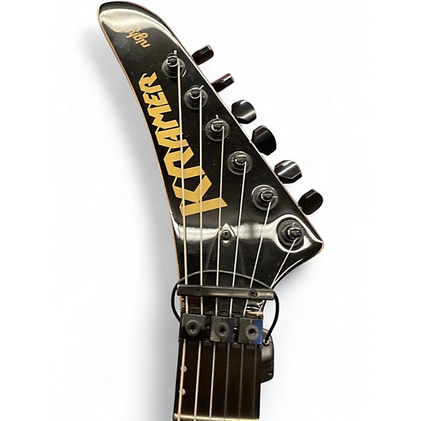 Used Kramer NIGHTSWAN BLACK AND BLUE Solid Body Electric Guitar