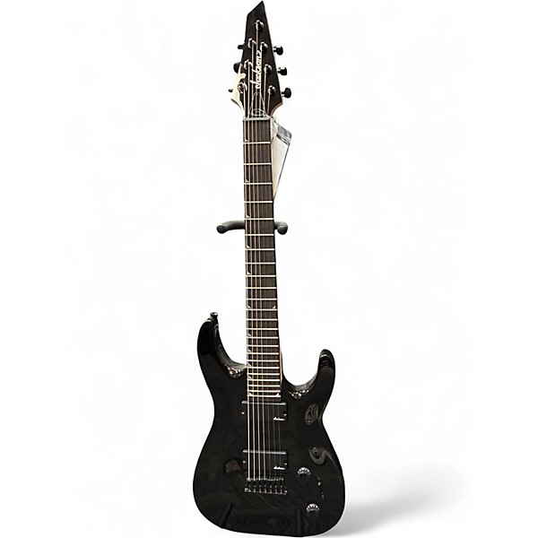 Used Jackson JS22-7 Dinky 7 String Black Solid Body Electric Guitar