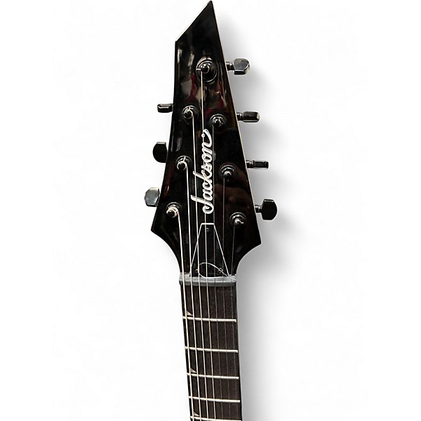 Used Jackson JS22-7 Dinky 7 String Black Solid Body Electric Guitar