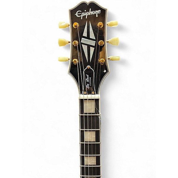 Used Epiphone les paul custom P-90 Black Solid Body Electric Guitar