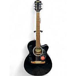 Used Fender FA135CE Concert Black Acoustic Electric Guitar