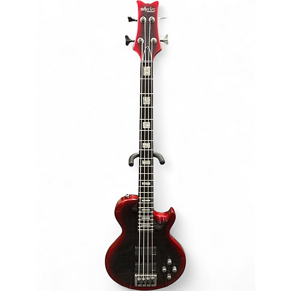 Used 2024 Schecter Guitar Research Nadja Peulen NP-4 Red Syren Electric Bass Guitar