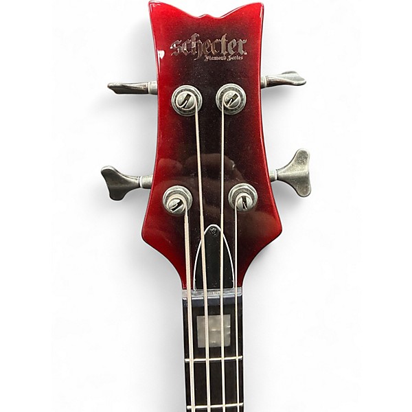 Used 2024 Schecter Guitar Research Nadja Peulen NP-4 Red Syren Electric Bass Guitar