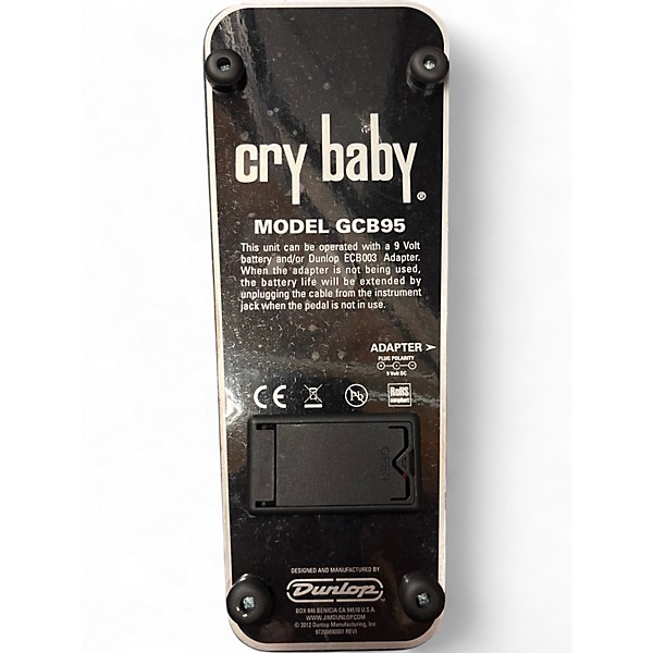 Used Dunlop GCB95 Original Crybaby Wah Effect Pedal