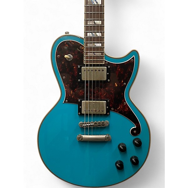 Used D'Angelico Deluxe Series Atlantic Brandon Niederauer Sonic Blue Solid Body Electric Guitar