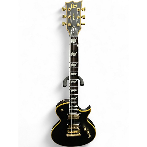 Used Ltd EC-1000 BLACK AND GOLD Solid Body Electric Guitar