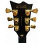 Used Ltd EC-1000 BLACK AND GOLD Solid Body Electric Guitar