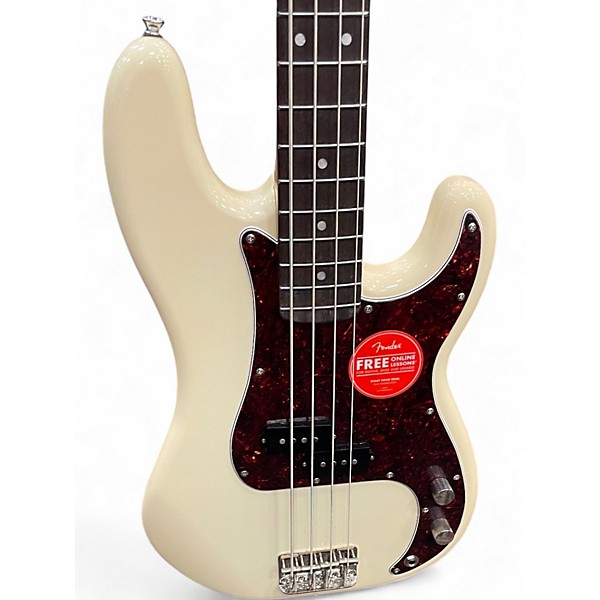Used Squier Classic Vibe 1960S Precision Bass Olympic White Electric Bass Guitar