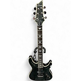 Used Schecter Guitar Research Omen Extreme 6 Trans Black Solid Body Electric Guitar