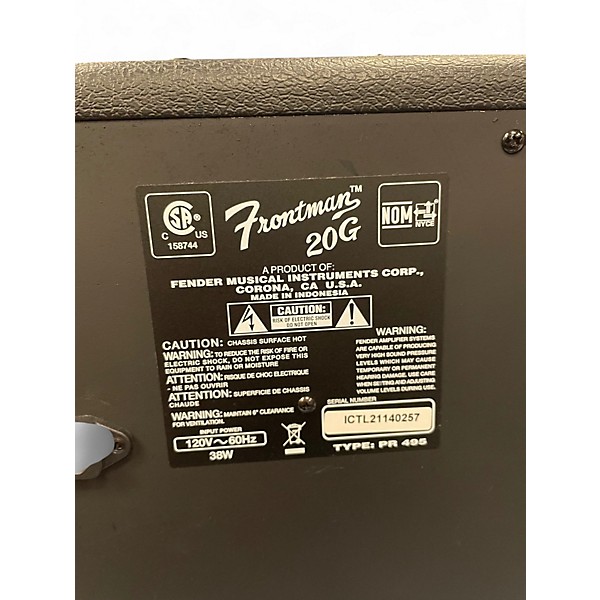 Used Fender Frontman 20G Guitar Combo Amp