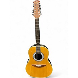 Used Ovation CC65 Celebrity Natural 12 String Acoustic Electric Guitar