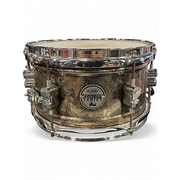 Used PDP by DW 6.5X10 Concept Series Snare Rusted Silver Drum