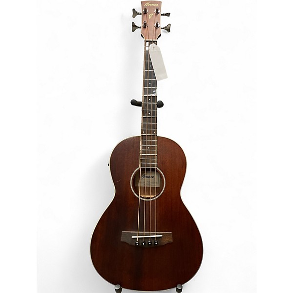 Used Ibanez PNB14E-OPN BROWN Acoustic Bass Guitar