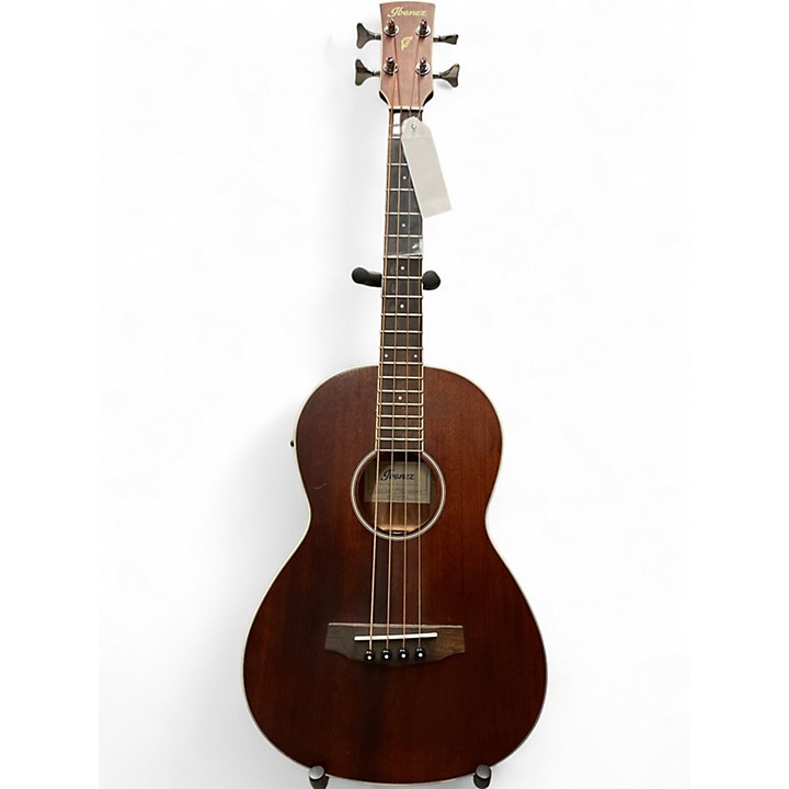 Used Ibanez PNB14E-OPN BROWN Acoustic Bass Guitar BROWN