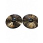 Used MEINL 14in classic custom dark hihat pair Cymbal thumbnail