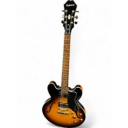 Used 2020 Epiphone dot 335  vintage sunburst Hollow Body Electric Guitar
