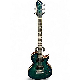 Used Zemaitis Z22QQ Turquoise Burst Solid Body Electric Guitar
