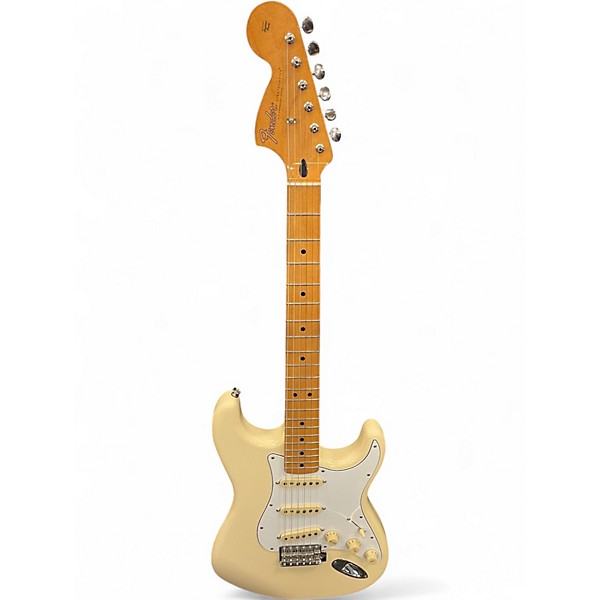 Used Fender Jimi Hendrix Stratocaster Olympic White Solid Body Electric Guitar