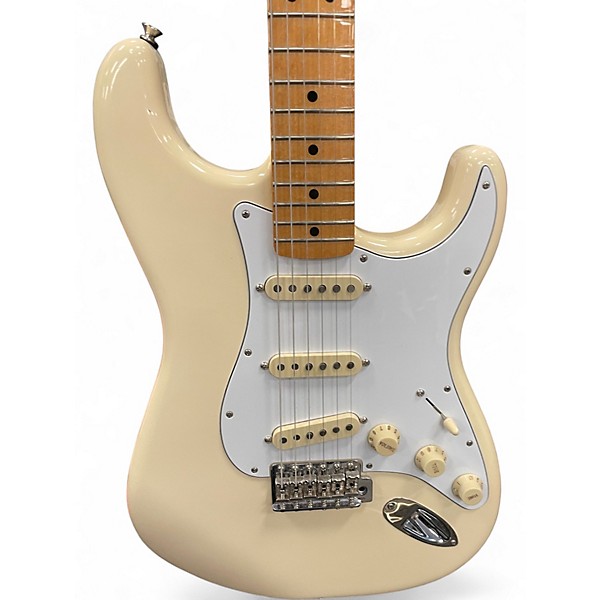 Used Fender Jimi Hendrix Stratocaster Olympic White Solid Body Electric Guitar