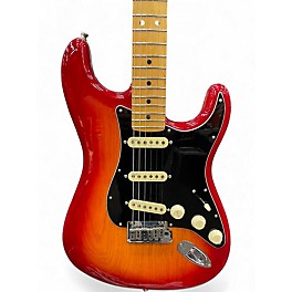 Used Fender American Ultra Luxe Stratocaster Red Plasma Solid Body Electric Guitar