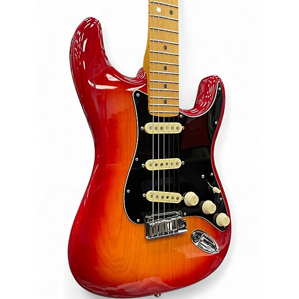 Used Fender American Ultra Luxe Stratocaster Red Plasma Solid Body Electric Guitar