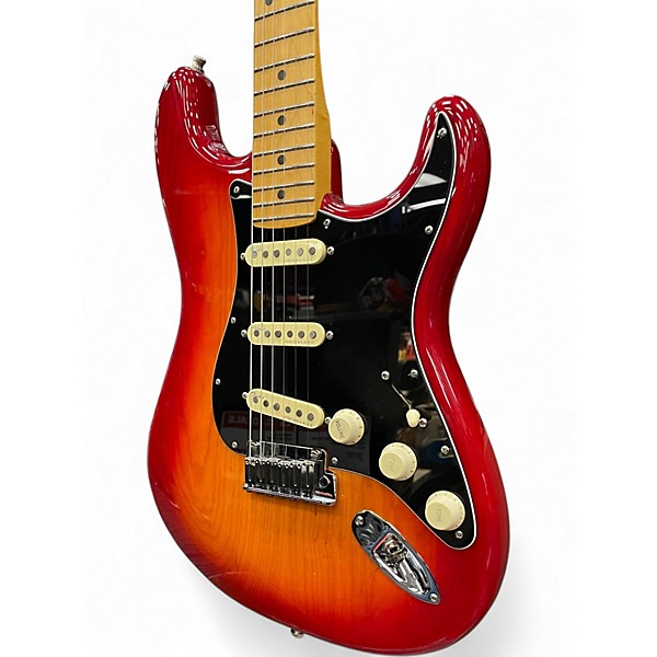 Used Fender American Ultra Luxe Stratocaster Red Plasma Solid Body Electric Guitar
