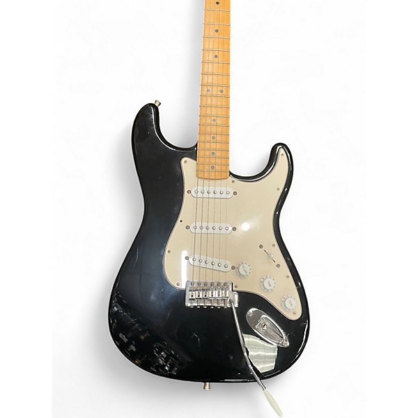 Used 2005 Fender Standard Stratocaster Black Solid Body Electric Guitar