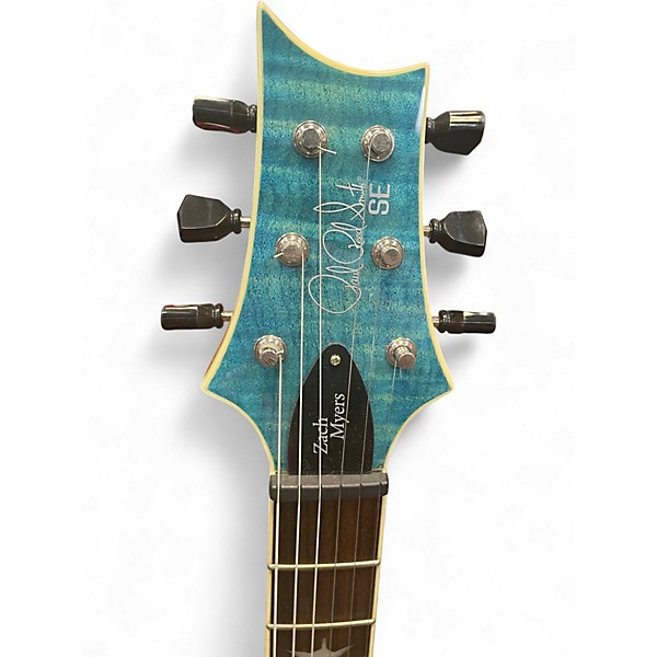 Used PRS Zach Myers Signature SE Jetstream Blue Solid Body Electric Guitar