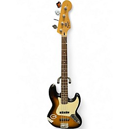 Used Squier Affinity Jazz Bass 2 Tone Sunburst Electric Bass Guitar