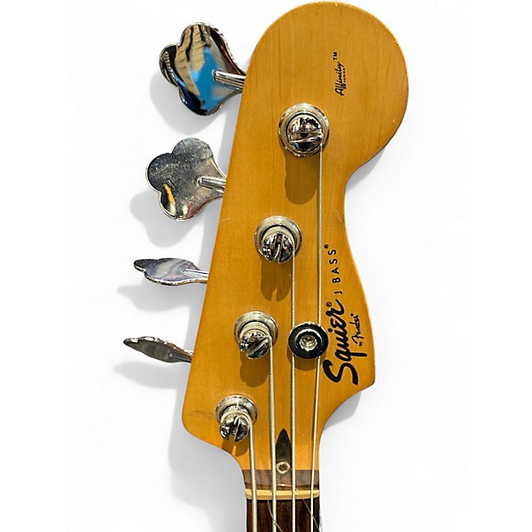 Used Squier Affinity Jazz Bass 2 Tone Sunburst Electric Bass Guitar