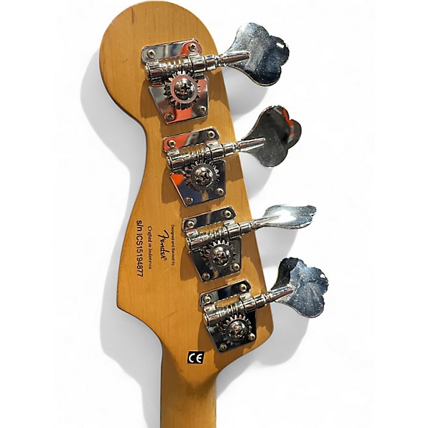 Used Squier Affinity Jazz Bass 2 Tone Sunburst Electric Bass Guitar