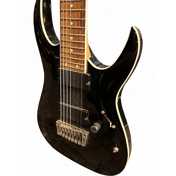 Used Ibanez RGA7 Black Solid Body Electric Guitar