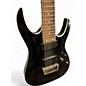 Used Ibanez RGA7 Black Solid Body Electric Guitar