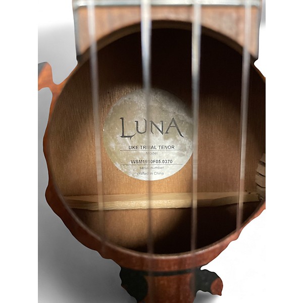 Used Luna Tribal Tenor Mahogany Ukulele