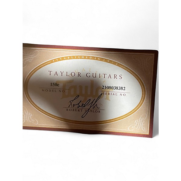 Used Taylor 150E Natural Acoustic Electric Guitar