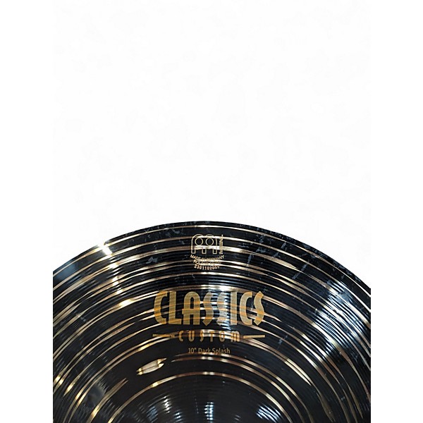 Used MEINL 10in CLASSIC CUSTOM DARK SPLASH Cymbal