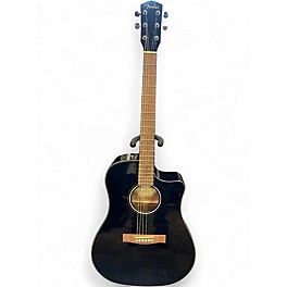 Used Fender CD60SCE Dreadnought Black Acoustic Guitar