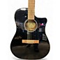 Used Fender CD60SCE Dreadnought Black Acoustic Guitar