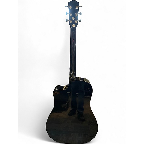 Used Fender CD60SCE Dreadnought Black Acoustic Guitar