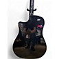 Used Fender CD60SCE Dreadnought Black Acoustic Guitar