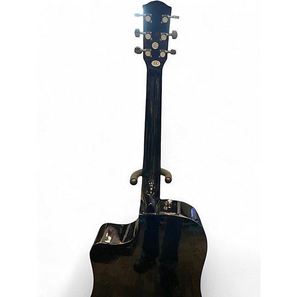 Used Fender CD60SCE Dreadnought Black Acoustic Guitar