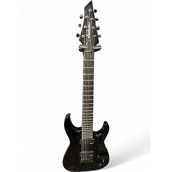 Used Jackson JS22-7 Dinky 7 String Black Solid Body Electric Guitar