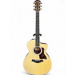 Used Taylor 214CE Deluxe Natural Acoustic Electric Guitar