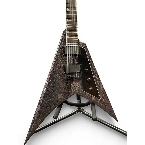 HTH glitter setup（BLACK） Used 2023 ESP LTD KHV Black Sparkle Solid Body Electric