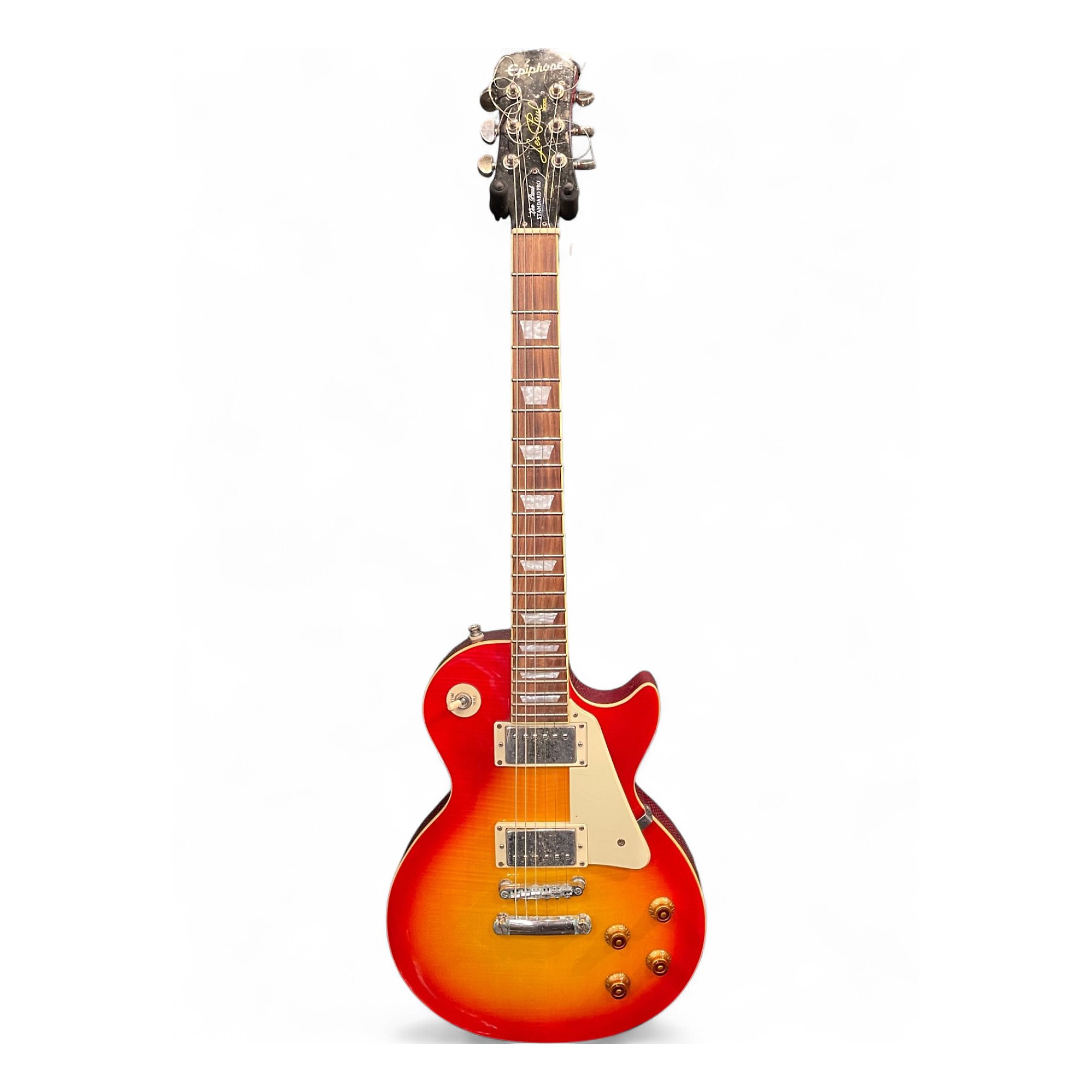 Used Epiphone Les Paul Standard Pro Cherry Sunburst Solid