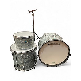 Vintage 1980s Ludwig 4 Piece drums Black diamond Drum Kit