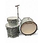 Vintage 1980s Ludwig 4 Piece drums Black diamond Drum Kit thumbnail